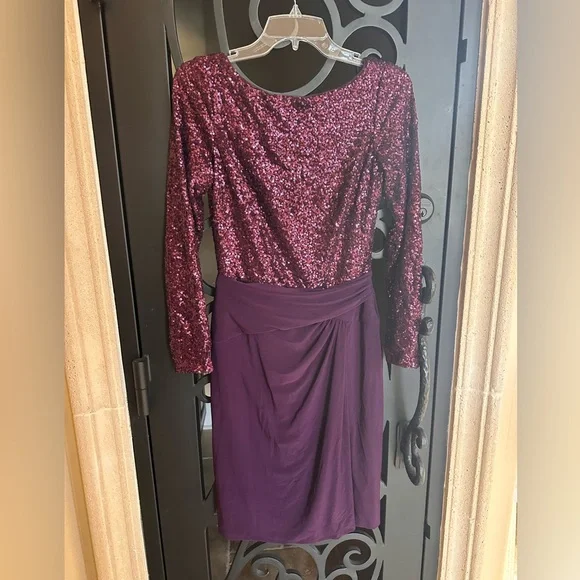 ralph lauren purple evening dress 9316 Allure Gown